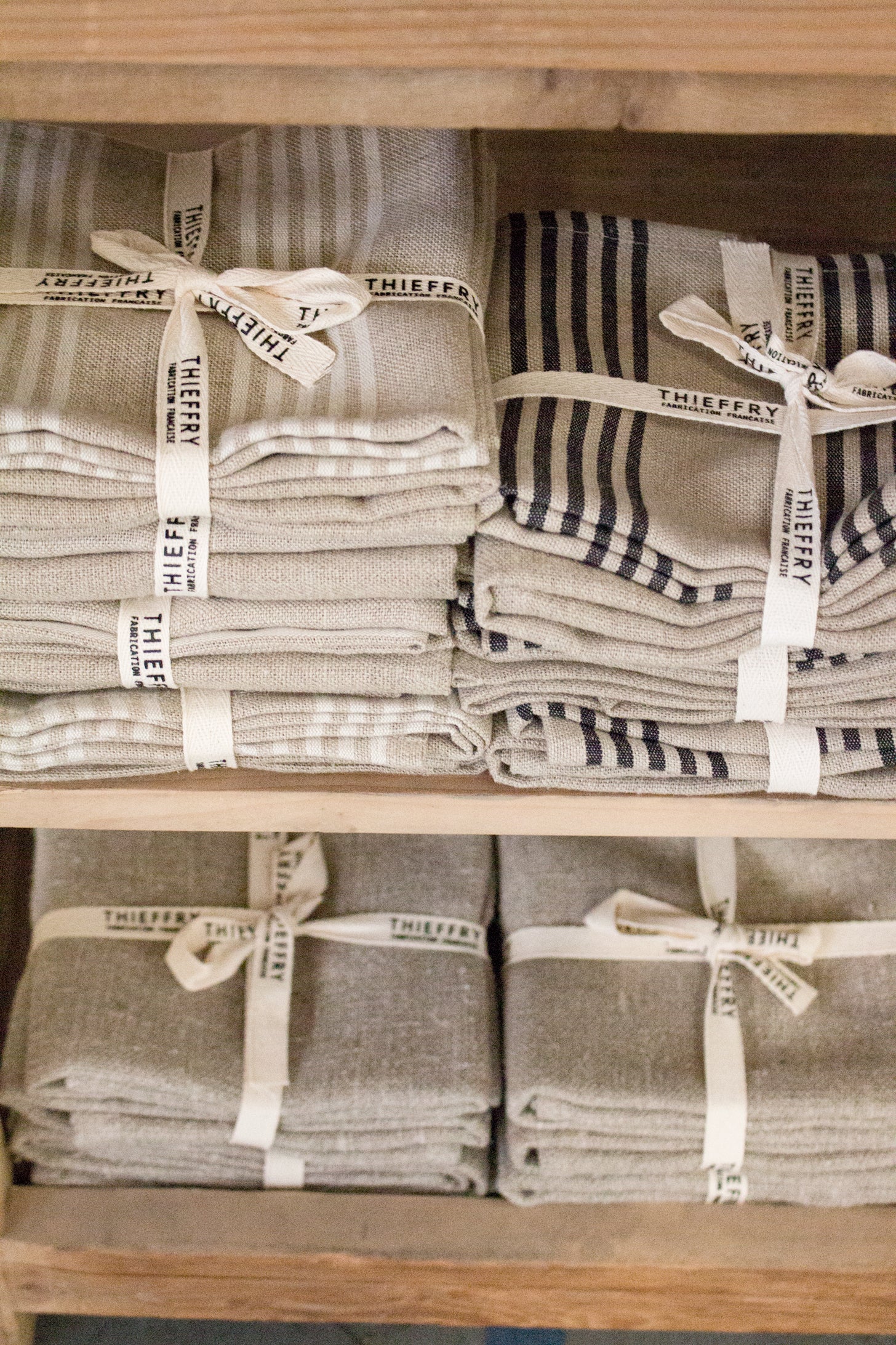 Striped Linen Tea Towels Set, Set of 2 Linen Dish Towels, Beige Linen Kitchen  Towels, Natural Linen Towels, Rustic Linen Towels 