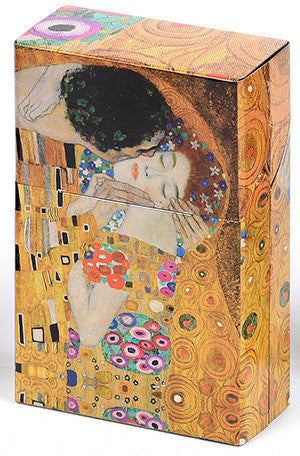 Mini Hinged Tin Box Klimt The Kiss — Kiss That Frog