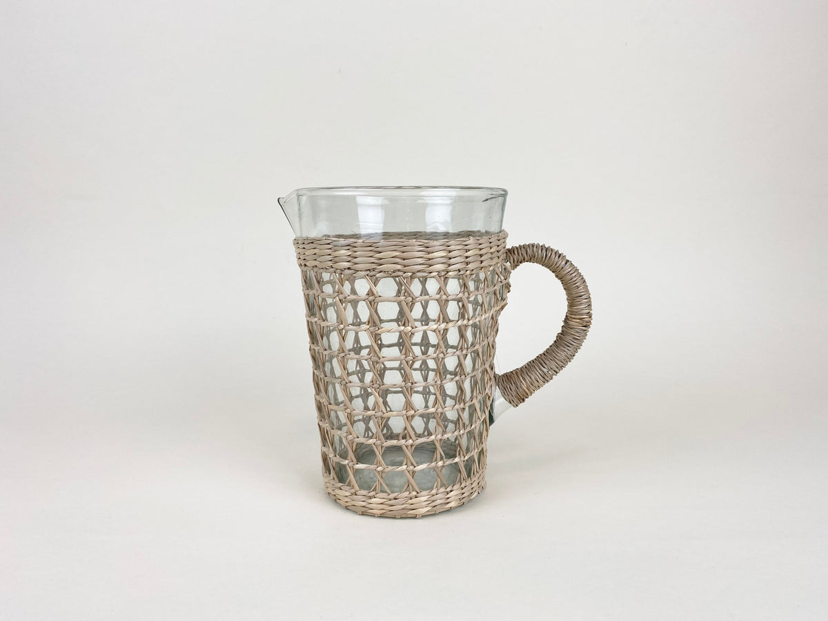 Rattan Cage Tall Pitcher — Kiss That Frog